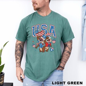 Chip and Dale 4th of July Shirt, Comfort Colors, Disney Independence Day Shirt, Disneyworld American Flag Shirt, Disney USA Shirt 293194 bild 8