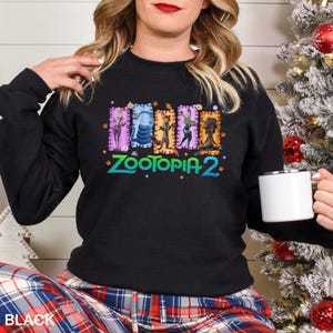 Disney Zootopia 2 Sweatshirt, Walt Disney World Sweatshirt, Judy Hopps Nick Wilde Gary De'Snake Hoodie, Disneyland Zootopia Crewneck 294499 bild 2