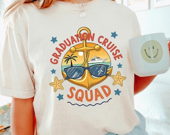 Graduation Cruise Squad Shirt, Comfort Colors, Class of 2026 Graduation Trip Tee, Senior Cruise Shirt, Graduation Vacation Shirt 295068
