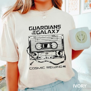 The Cosmic Rewind Tour Cassette Shirt, Comfort Colors, Guardians of The Galaxy,Epcot Shirt, Theme Park Attraction, Cosmic Galaxy Trip 292904