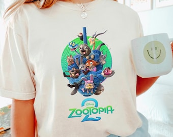 Disney Zootopia 2 Shirt, Comfort Colors, Zootopia Characters Shirt,Judy Hopps Nick Wilde Gary De'Snake Shirt, Disneyland Zootopia Tee 293863