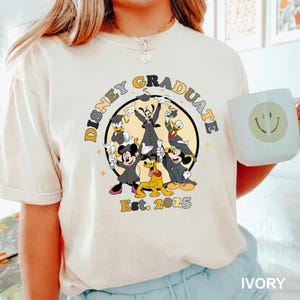 Mickey And Friends Graduate Shirt, Comfort Colors, Graduate 2025 Shirt, Graduate Gift, Disney Graduate Shirt, Disney Grad Trip Shirt 292758
