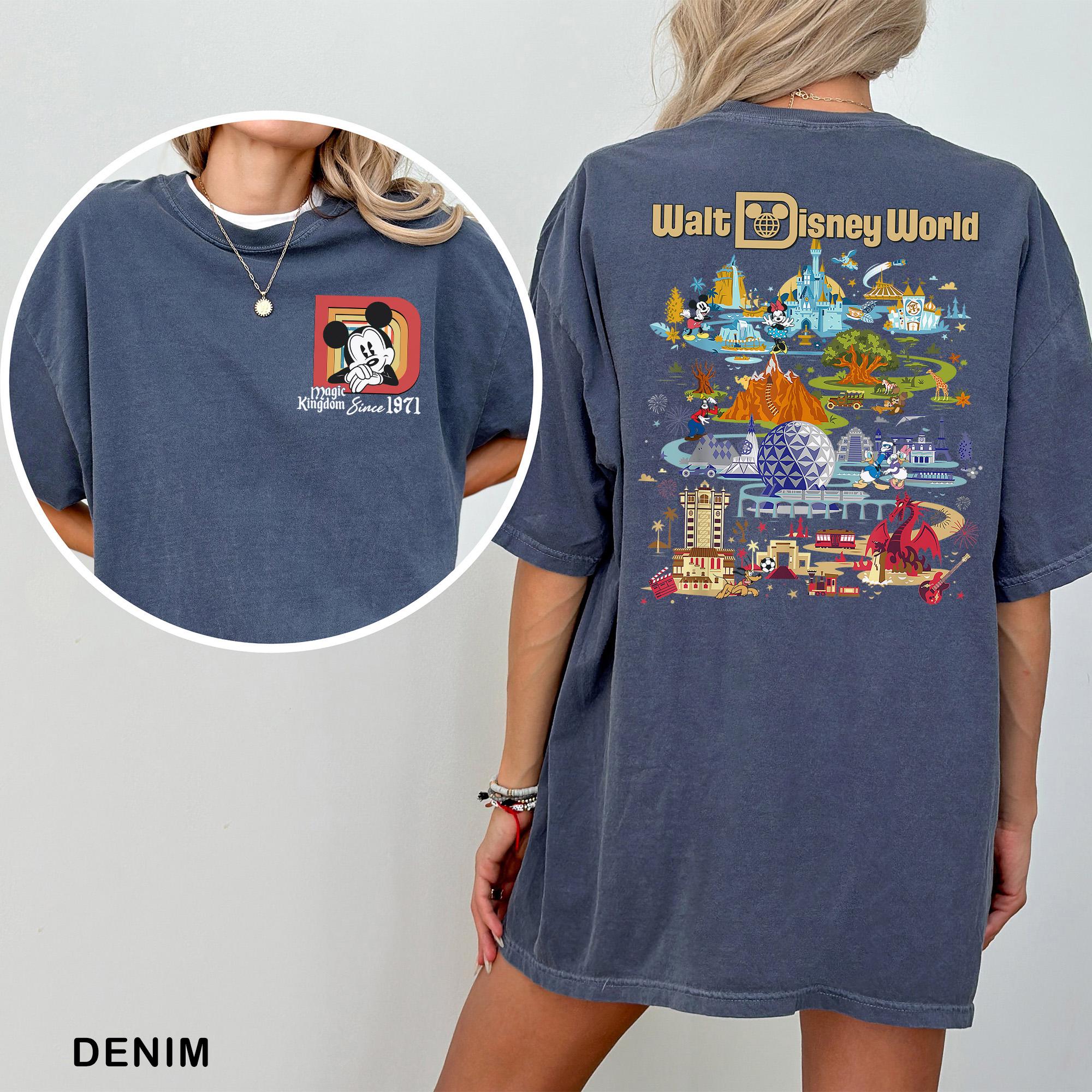 Retro Walt Disneyworld Mickey Shirt, Comfort Colors Shirt, Disney