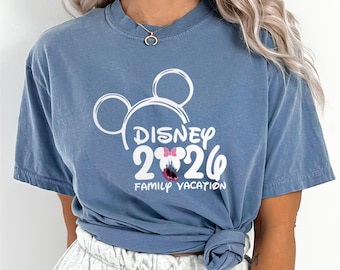 Disney Family Shirt 2026, Comfort Colors Shirt, Disney Vacation Shirt, Disneyworld Shirt, Disney Family 2026 Trip Tee, Disney Shirts 292630
