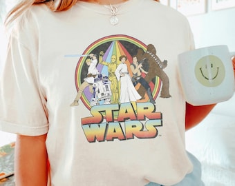 Retro Disney Star Wars Shirt, Comfort Colors Shirt, Vintage Star Wars Shirt, Disneyworld Shirts, Disney Family Shirts 292692