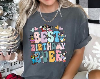 Disney Best Birthday Ever, Comfort Colors, Disney Shirt, Birthday Disney Shirt,Disneyworld Tee, Birthday Shirt, Mickey Birthday Shirt 292774
