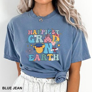 Happiest Grad On Earth Shirt, Comfort Colors Shirt, Minnie Mickey Grad Tee, Disney Graduation Shirt, Disney Graduation Trip Shirt 292757