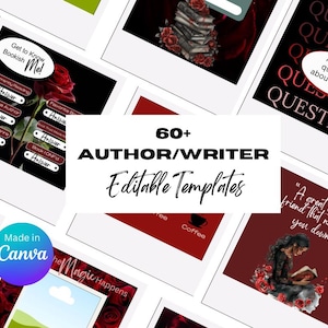 Dark Romance Author Instagram Template Editable Prompt
