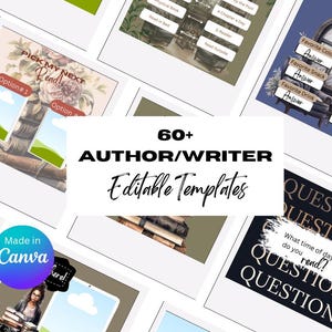 Old Library Author Writer Instagram Templates for Social Media Bookstagram