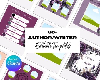 Purple Goth Author Instagram Template