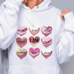 I AM png | I AM Inspirational png | Cute Self Love png Design | Art for Sublimation