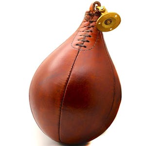 Leather boxing speed bag