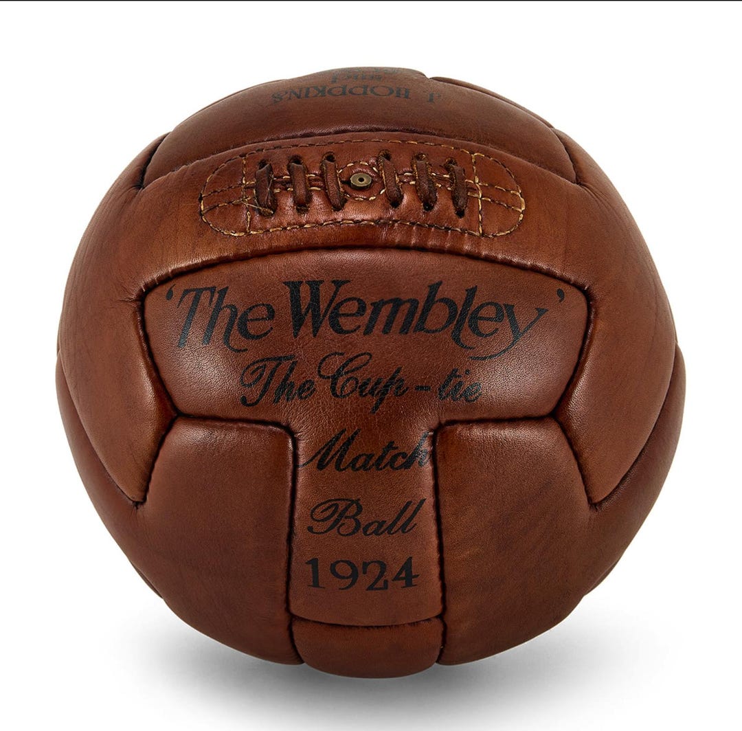 Vintage Leather Football - Made in England - Etsy Canada
