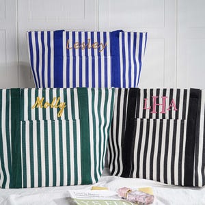 Personalisierte Brautjungfer Einkaufstasche,Bestickte Tragetasche mit Initialen,Segeltuch Einkaufstasche,Brautgeschenke,Strandtasche,Personalisiertes Geschenk.