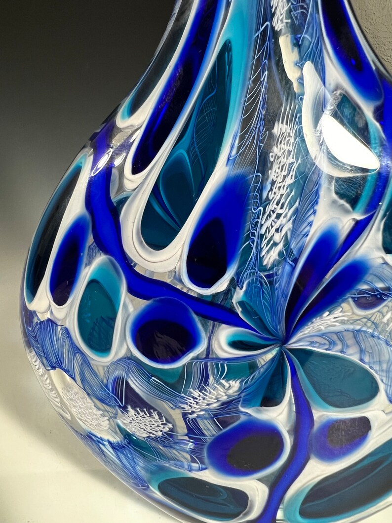 Cobalt White Switch Axis Vase by John Gibbons image 3