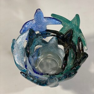 Starfish Cluster Vase, Blue Tones John Gibbons Glass Free Shipping MADE TO ORDER image 5