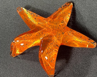 Étoile de mer en verre - Mandarine - John Gibbons