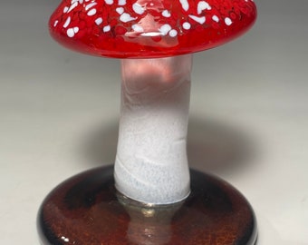 Mushroom Glass - Beautiful Red - John Gibbons