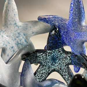 Starfish Cluster Vase, Blue Tones John Gibbons Glass Free Shipping MADE TO ORDER image 3