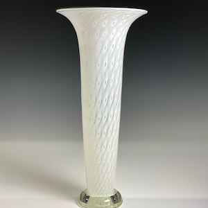Glass Vase - White Vase - John Gibbons