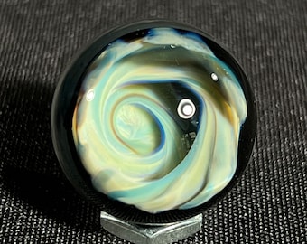 Optical Marble - 1 inches - Handmade Glass Art by John Gibbons