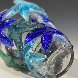 Starfish Cluster Vase, Blue Tones John Gibbons Glass Free Shipping MADE TO ORDER image 6