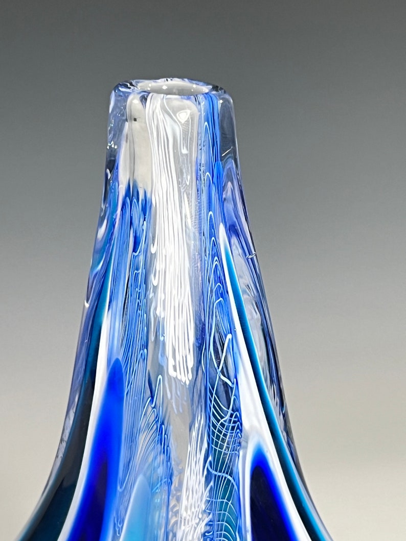 Cobalt White Switch Axis Vase by John Gibbons image 5