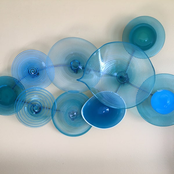 Blown Glass Wall Art Etsy