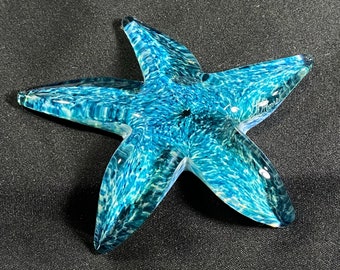 Hand Blown Glass Starfish KaPow! - Starfish - 5.5 inch - Handmade Glass Art by John Gibbons