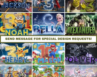 Customizable 3D Birthday Designs - Digital Download