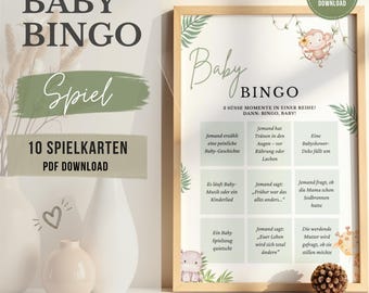Baby Bingo | Baby Shower Game | Baby Shower Gift | Expectant Mom | Baby Shower Games PDF | Pregnancy | Gender Reveal Party Game | GPD-396