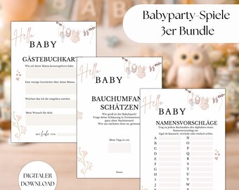 Baby Shower Game Set, Baby Shower Game, Baby Shower Gift, Fill-in-the-Blank Baby Shower Games, Baby, Guessing Game, Gender Reveal Party Game, GPD-114