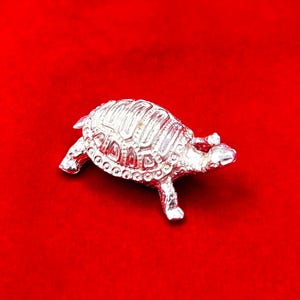 Solid 925 Sterling Silver Tortoise - Silver Gift items- Silver Pooja Items For Home, Return Gift for Navaratri, Wedding and Housewarming