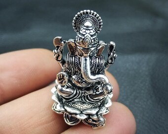 925 Sterling Silver Ganesh Statue: Handmade Ganpati Idol