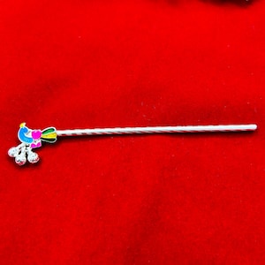 925 Sterling Silver Hindu Idol Krishna Flute, Handmade Silver Bansuri, Laddu Gopala Flute, Little Krishna Flute, Silver Temple Décor