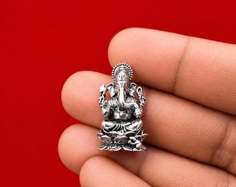 925 Sterling Silver Ganesh Statue | Father's Day | Handmade Hindu Idol | Housewarming India