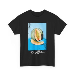 Vintage El Melón T-Shirt, Mexikanische Lotteriekarte Unisex T-Shirt, Grafisches Baumwollshirt, Lustiges Geschenk, Casual Wear, Party Top, Retro Humor Mode