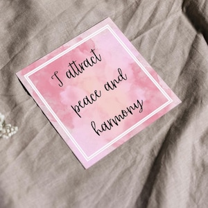 30 tarjetas de afirmación en acuarela para el bienestar / Citas motivacionales imprimibles