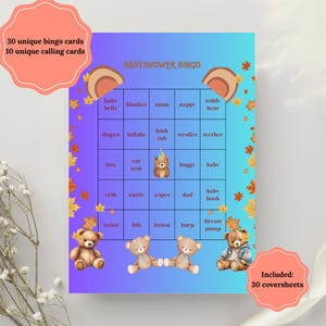 Baby shower Bingo - Baby shower party - Baby bingo game - Printable Shower Game - Instant Download -Bingo printable - Baby shower activity