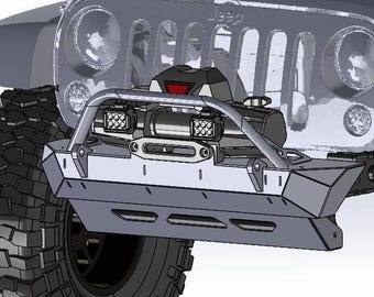 ジープ JK/JL ラングラー (07-Pres) 用フロント ミッド幅 ウインチ