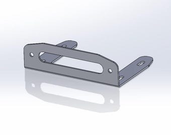 May include: A silver metal bracket with a rectangular opening. The bracket has two mounting holes on the top and two on the side.