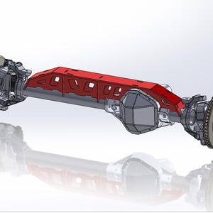 2005+ Ford Super Duty Dana 60 fullhöjdsaxelstolpe – DXF-filer
