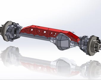 2005+ Ford Super Duty Dana 60 Full-Height Axle Truss – DXF Files