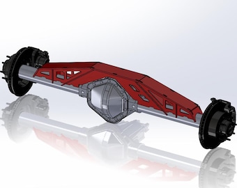 GM 14 Bolt 4 Inch Axle Tube Full-Width Truss– DXF Files