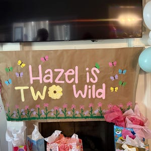 Hand painted banner Princess Birthday