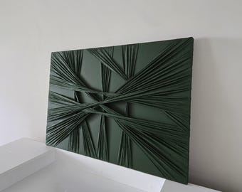 Strukturiertes Gips Wandbild: 3D Abstrakte Leinwand Gemälde, Boho Dekor