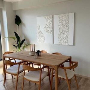 Strukturierte Gips Wandkunst: Minimalistisches Zen Dekor
