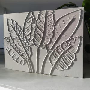 Strukturierte Gips Wandkunst: Minimalistisches Zen Dekor