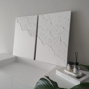 Strukturierte Gips Wandkunst: Minimalistisches Zen Dekor