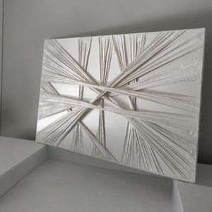 Strukturierte Gips Wandkunst: Minimalistisches Zen Dekor